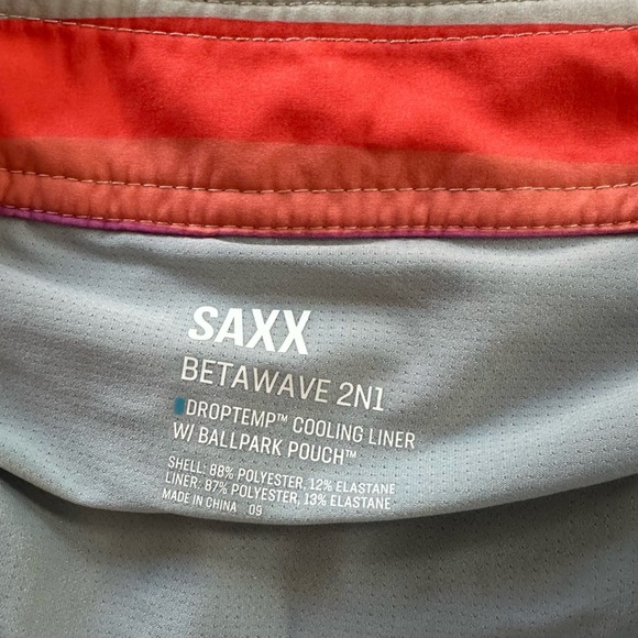 Saxx Mens Betawave 19” Standard Fit Lined Swim Trunks Boardshorts Sz 34 New - Picture 5 of 7